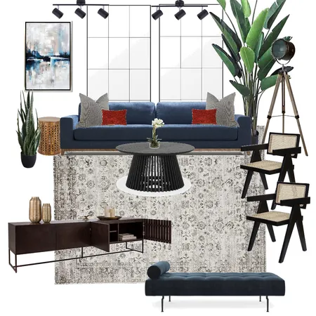 Saturated Living Room Interior Design Mood Board by celeste on Style Sourcebook