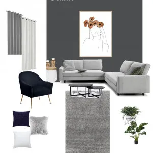 achromatic Interior Design Mood Board by Monideepa Raha on Style Sourcebook