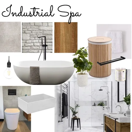 Industrial spa Interior Design Mood Board by gd442 on Style Sourcebook