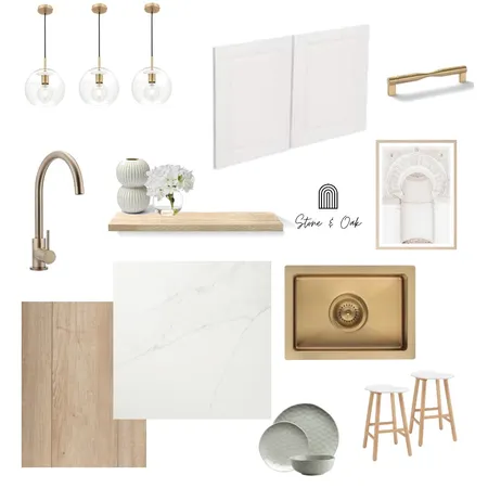 Luxe Coastal kitchen Interior Design Mood Board by Stone and Oak on Style Sourcebook