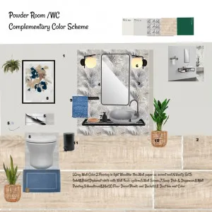 Powder Room/WC Interior Design Mood Board by Asma Murekatete on Style Sourcebook