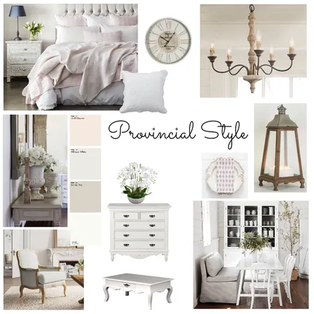 Provincial Style Interior Design Mood Board by Home at Elm on Style Sourcebook