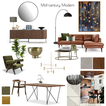 Mid-century Modern Interior Design Mood Board by tenfoldsinteriors on Style Sourcebook