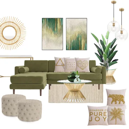 green living room Interior Design Mood Board by amandanakhle on Style Sourcebook