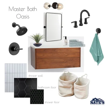 Master bath Oasis Interior Design Mood Board by lincolnrenovations on Style Sourcebook