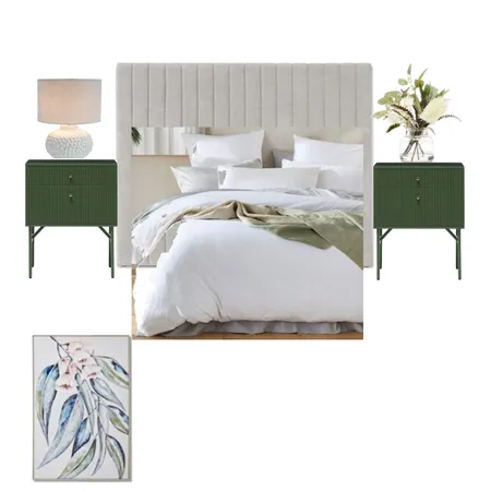 Granny Flat Bedroom - Green Interior Design Mood Board by Nicky Gladman Interior Design Services on Style Sourcebook