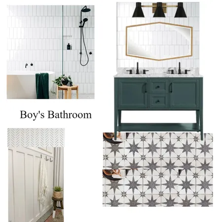 Boy's Bathroom Interior Design Mood Board by KennedyInteriors on Style Sourcebook