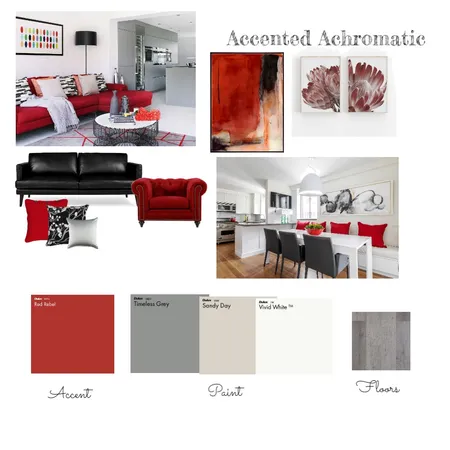 Accented Achromatic Interior Design Mood Board by Sarah Falconer on Style Sourcebook