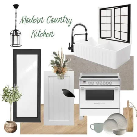 Modern Country Kitchen Interior Design Mood Board by Kohesive on Style Sourcebook