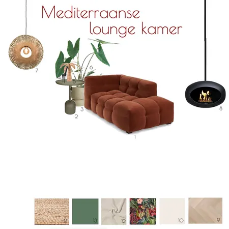 Mediteriaans lounge kamer Interior Design Mood Board by AmyLuijken on Style Sourcebook
