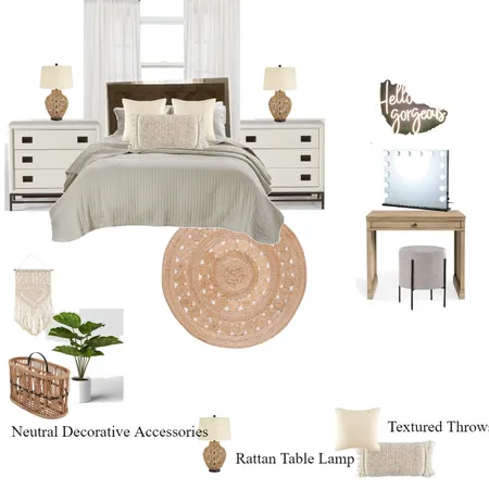 Emily's Bedroom Interior Design Mood Board by dombent89 on Style Sourcebook
