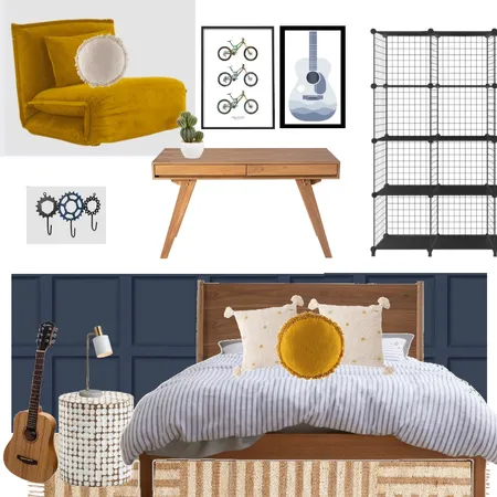 Teen Boys room Interior Design Mood Board by Lifestylehomeau on Style Sourcebook