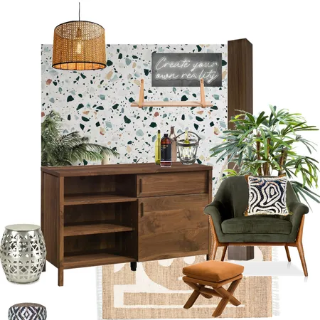 bar and record Player space ISABELA Interior Design Mood Board by Erick Pabellon on Style Sourcebook