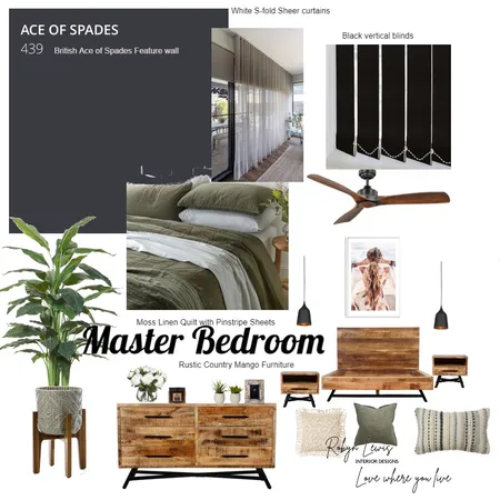 Kaylene Master Bedroom Interior Design Mood Board by RobynLewisCourse on Style Sourcebook