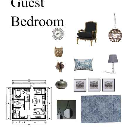 Guest Bedroom Interior Design Mood Board by Naveen on Style Sourcebook