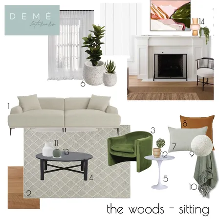 the woods - sitting Interior Design Mood Board by Demé Interiors on Style Sourcebook