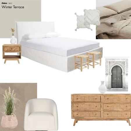 Natural Contemporary Bedroom Interior Design Mood Board by James Lane on Style Sourcebook