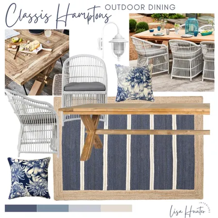 Classic Hamptons Outdoor Dining Interior Design Mood Board by Lisa Hunter Interiors on Style Sourcebook