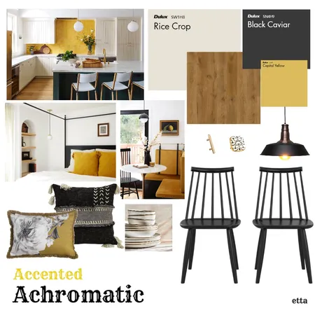 Accented Achromatic 1 Interior Design Mood Board by etta on Style Sourcebook