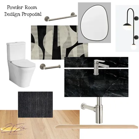 DeGennaro powder room Interior Design Mood Board by EF ZIN Interiors on Style Sourcebook