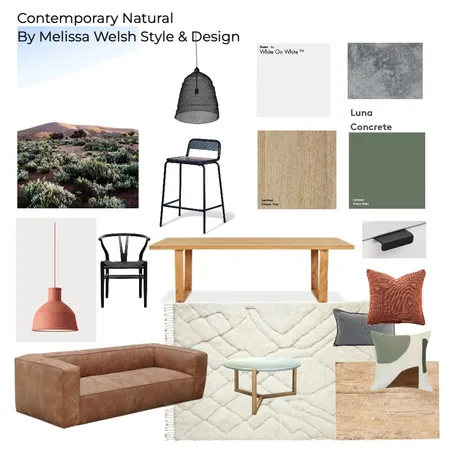 Naturally Contemporary Interior Design Mood Board by Melissa Welsh on Style Sourcebook