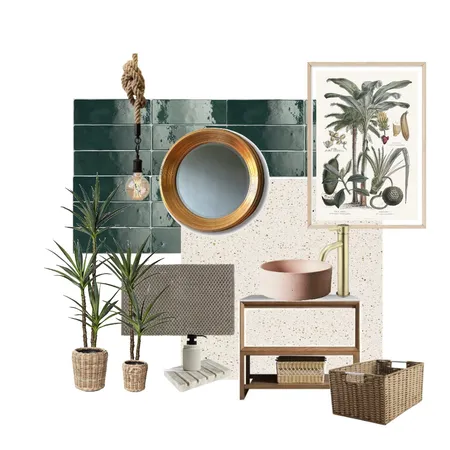 Green Tropical Luxe Interior Design Mood Board by enmariellle on Style Sourcebook