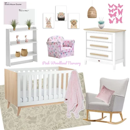 Pink woodland nursery Interior Design Mood Board by RAgnew on Style Sourcebook