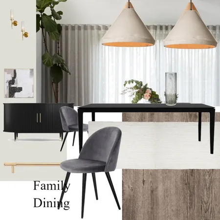 Family Dining Table Interior Design Mood Board by Tirzah Sellars on Style Sourcebook