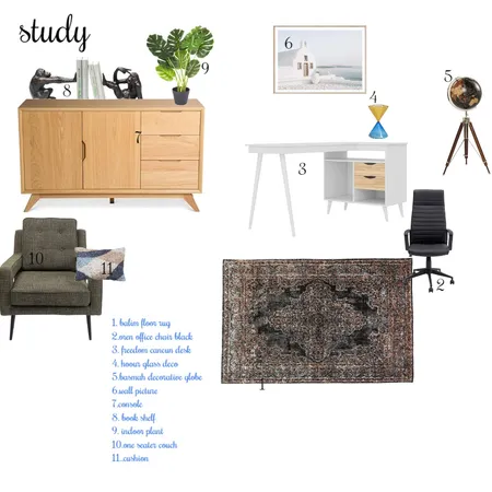study room Interior Design Mood Board by naomileepile on Style Sourcebook