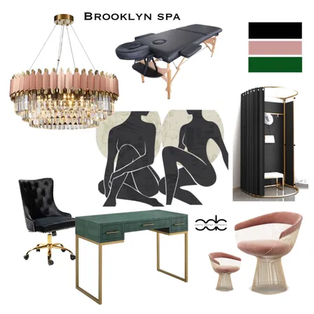 Spa Design Concept Interior Design Mood Board by Cashe Design Company, LLC on Style Sourcebook