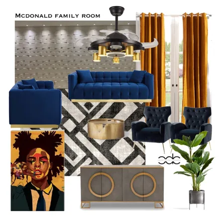 Family Room Ideas Interior Design Mood Board by Cashe Design Company, LLC on Style Sourcebook