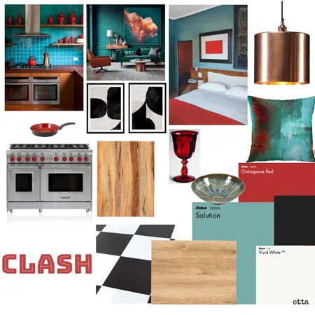 Clash 1 Interior Design Mood Board by etta on Style Sourcebook