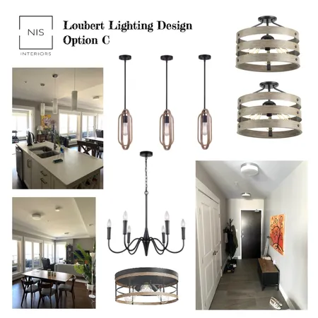 Loubert lighting Design option C Interior Design Mood Board by Nis Interiors on Style Sourcebook