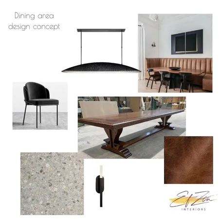 Kensie 350 Dining area concept Interior Design Mood Board by EF ZIN Interiors on Style Sourcebook