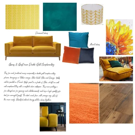 module 6 games and guest room Interior Design Mood Board by kellyk on Style Sourcebook