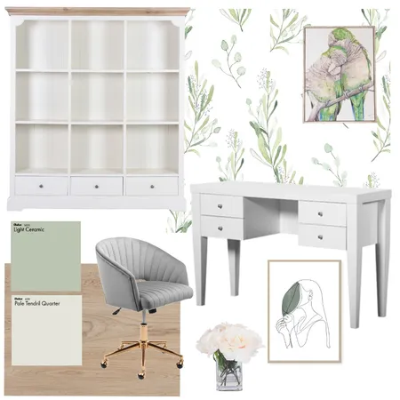 Green Office Interior Design Mood Board by Elaina on Style Sourcebook