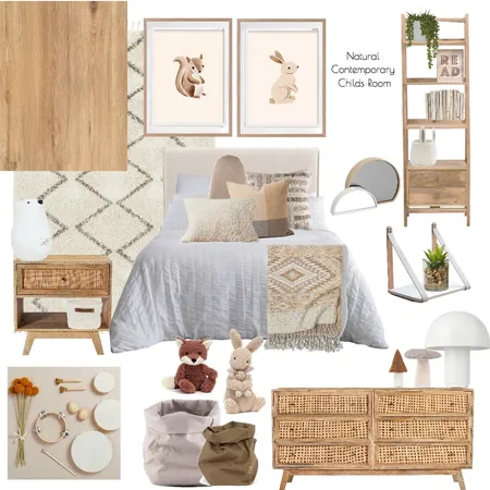 Natural Contemporary Childs Room Interior Design Mood Board by Melp on Style Sourcebook