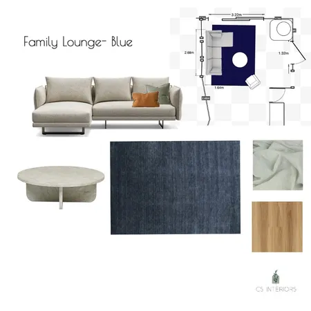 Swantje-Family Lounge Blue with Diva Rug and Amara Table Interior Design Mood Board by CSInteriors on Style Sourcebook