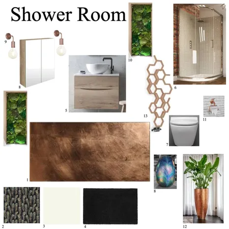 Shower Room.2 mod 9 Interior Design Mood Board by Ilja Abbattista on Style Sourcebook