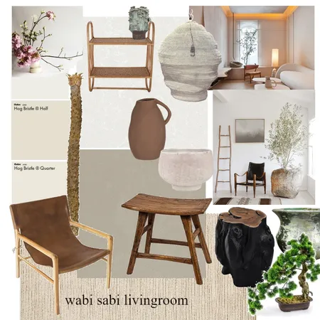 Wabi Sabi Living Room Interior Design Mood Board by Jessica Kerwin on Style Sourcebook