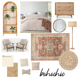 boho bedroom Interior Design Mood Board by avavecc on Style Sourcebook
