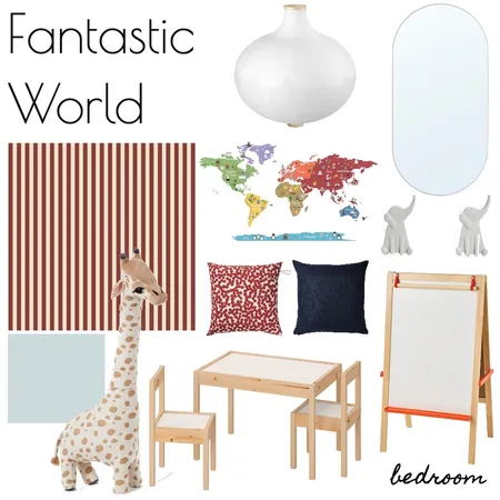 FANTASTIC WORLD - Anna Laura's bedroom Interior Design Mood Board by RLInteriors on Style Sourcebook