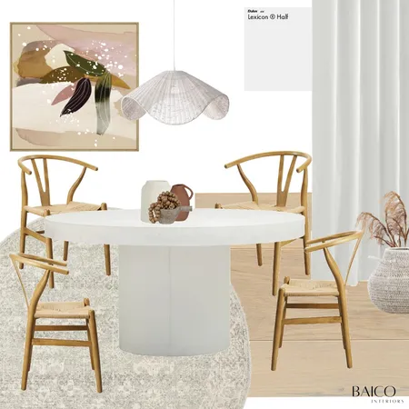 Natural Contemporary Dining Interior Design Mood Board by Baico Interiors on Style Sourcebook