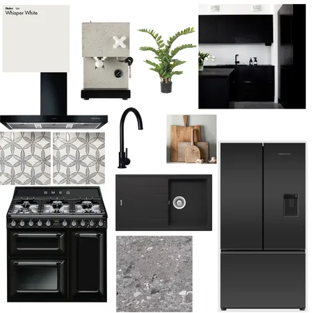 Dark & Moody Kitchen Interior Design Mood Board by SarahlWebber on Style Sourcebook