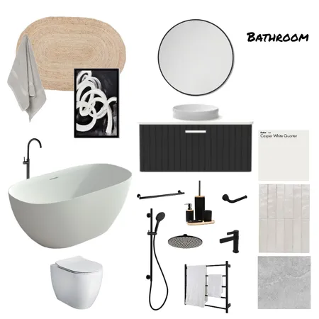 Bathroom Sample Board Interior Design Mood Board by Ish on Style Sourcebook
