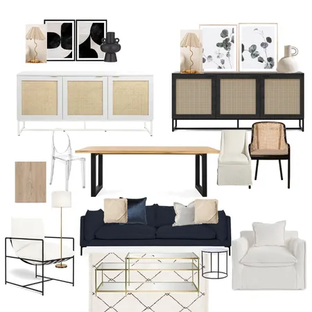 Contemporary living and dining Interior Design Mood Board by HZ on Style Sourcebook