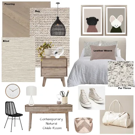 Natural Contemporary Kids Room Interior Design Mood Board by Melp on Style Sourcebook
