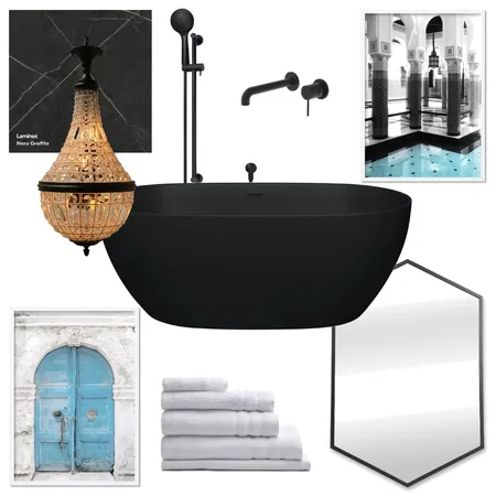 Glamor Bath Interior Design Mood Board by Elaina on Style Sourcebook