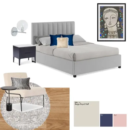 Master bedroom - cloud grey bed Interior Design Mood Board by smallnads on Style Sourcebook