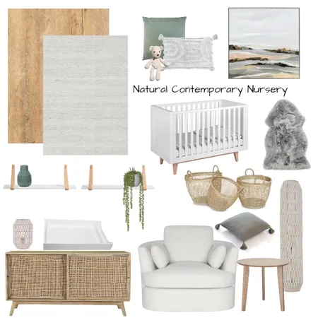 Natural Contemporary Nursery Interior Design Mood Board by Melp on Style Sourcebook